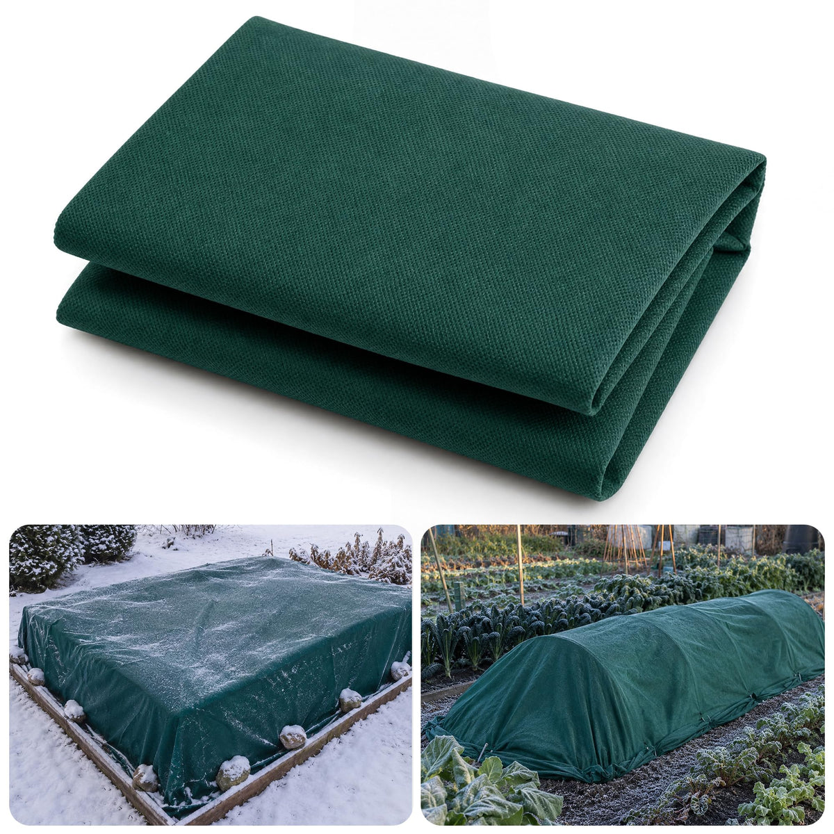 12.4x9.8 Ft Plant Covers Freeze Protection, Warm Winter Frost Cloth Blanket