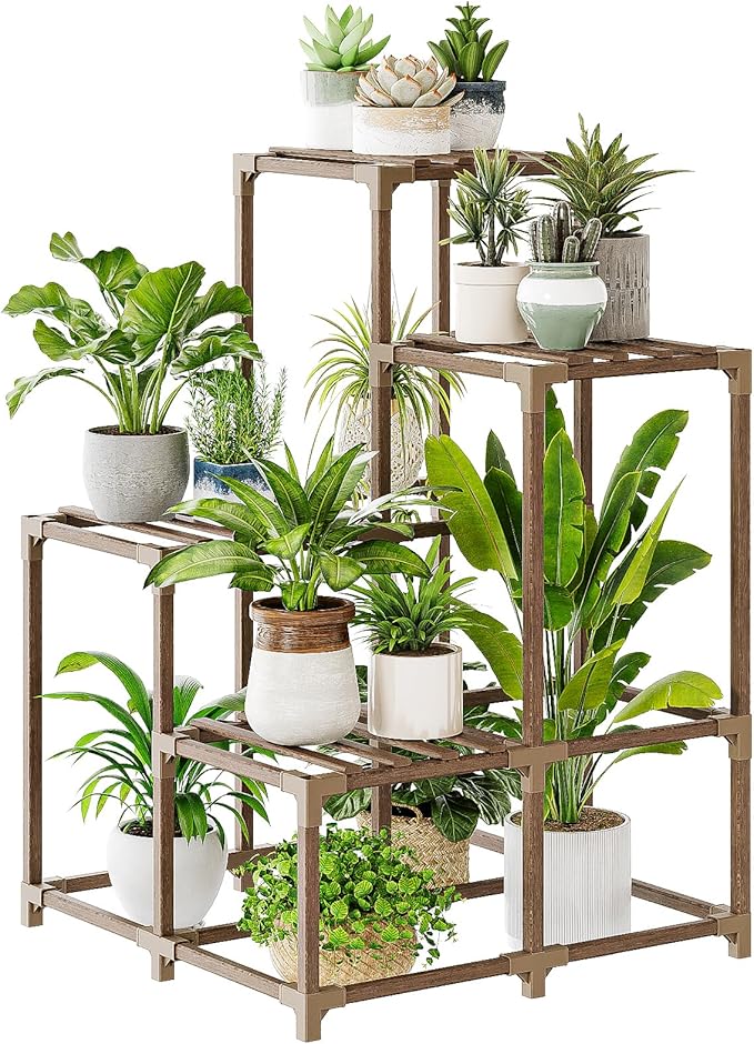 Bamworld plant stand indoor, brown