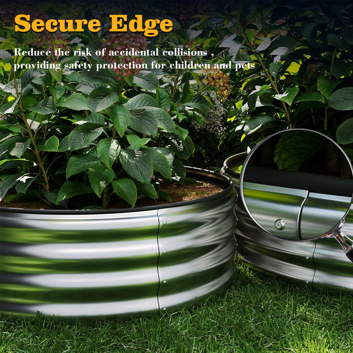 ZFHgarden Galvanized Metal Planter Raised Garden Bed Kit for Gardening Outdoor，4x2x1ft Planter Grow Garden Box Raised Flower Bed，Long Vegetable Clearance Herb Raised Garden Beds for Gardening White