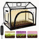 Heliotera Mini Greenhouse with Grow Light for Indoor Seed Starting (Black)