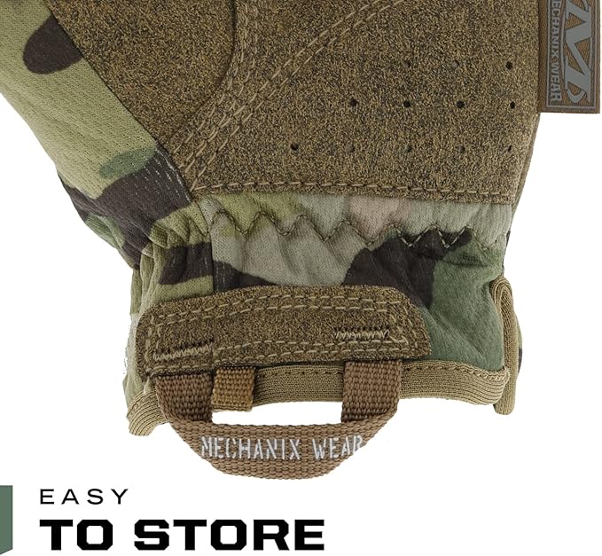 Mechanix Wear FastFit Tactical Gloves - Heavy Duty Lightweight Multipurpose Gloves - Flexible Grip & Reinforced Palm - Touchscreen Capable - Large - MultiCam Camouflage