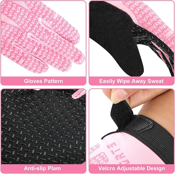 Kids Sport Cycling Glove, Non-Slip Boys Girls Kids Fishing Gloves for Child Cycling Climbing Riding Biking Outdoor Sports