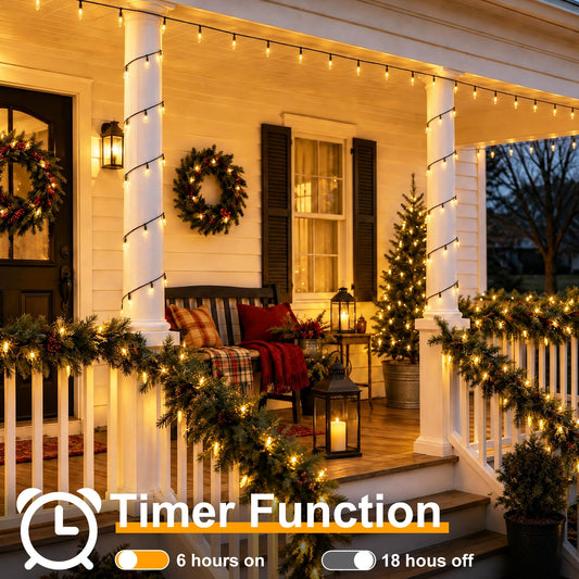 4Pack Mini String Lights Battery Operated Christmas Lights 16.5Ft 50 LED