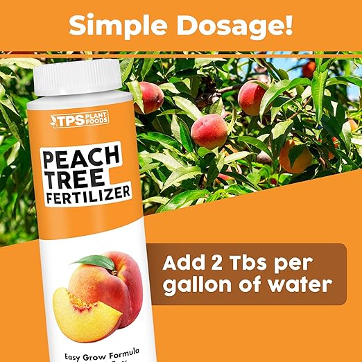 Peach Tree Fertilizer – Liquid Peach Tree Plant Food for Healthy Growth & Fruit Production, 8 oz