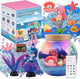 Mermaid Terrarium Kit for Kids - LED Night Light with Remote, DIY Arts and Crafts Birthday Gifts, Mermaid Gifts for Girls Ages 6-12