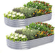 Galvanized Raised Garden Bed, 6x3x1 FT Thickening Planter Boxes Outdoor, Raised Beds for Gardening, Easy Assembly Large Garden Bed for Vegetables, Fruits, Flowers (2-Pack)