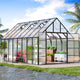 CDCASA 10x16x10 FT Greenhouse for Outdoors, Large Thicker Aluminum Polycarbonate Greenhouses w/3 Vents Window, Swing Door & Quickly T Connector Walk-in Green House for Outside, Backyard, Garden