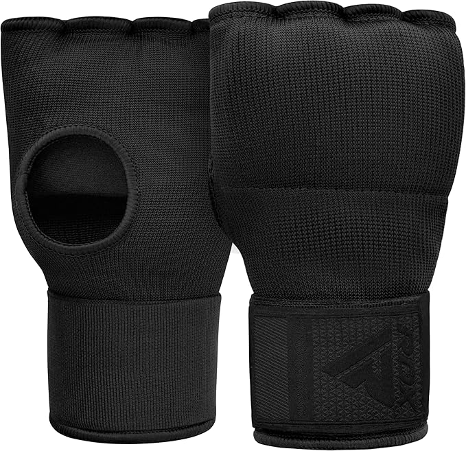 RDX Gel Boxing Hand Wraps Inner Gloves Men Women, Quick 100cm Long Wrist Straps, Elasticated Padded Fist Under Mitts Protection, Muay Thai MMA Kickboxing Martial Arts