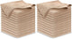 USANOOKS Microfiber Cleaning Cloth - Beige - 24Pcs (12.5x12.5 inch) High Performance - 1200 Washes, Ultra Absorbent Car Towel Traps Grime & Liquid for Streak-Free Mirror Shine - car Washing Cloth