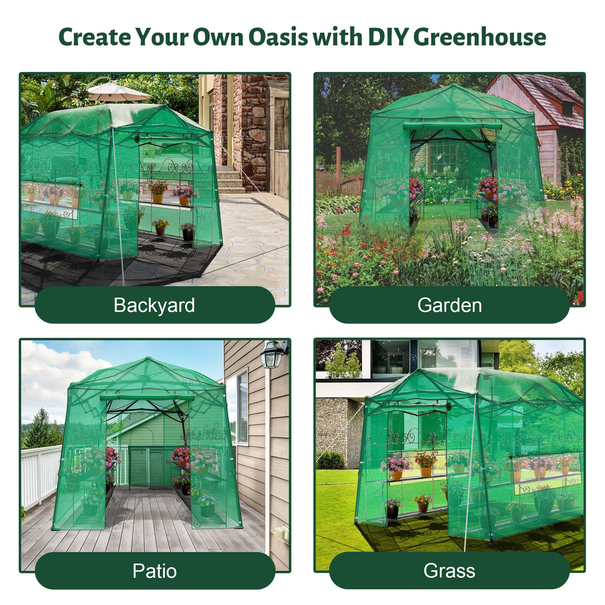Yardsight 11 x 8.5 ft Portable Pop-up Walk-in Greenhouse