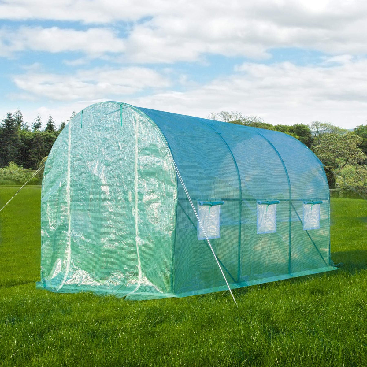 GOJOOASIS Greenhouse 10'x7'x7' Heavy Duty Walk-in Outdoor Plant Shelter