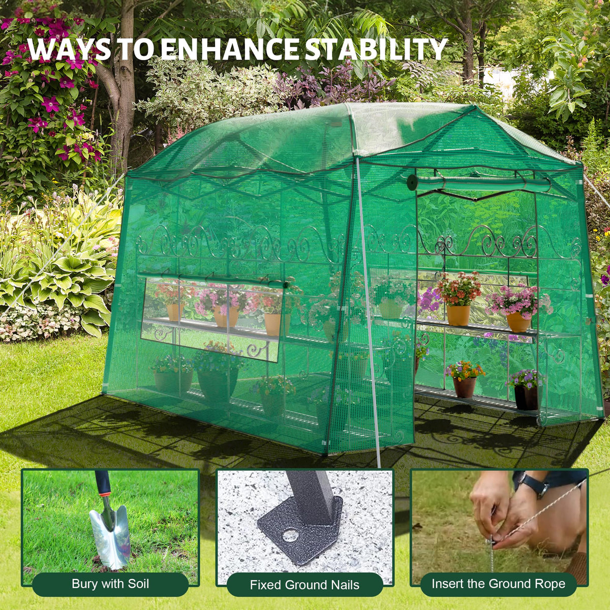 Yardsight 11 x 8.5 ft Portable Pop-up Walk-in Greenhouse