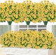 Bassion Artificial Flowers for Outdoors, 24 Bundles UV Resistant Fake Flowers Realistic Silk Faux Plants for Outdoor Planter Window Box Porch Patio Garden Home Outside Decorations