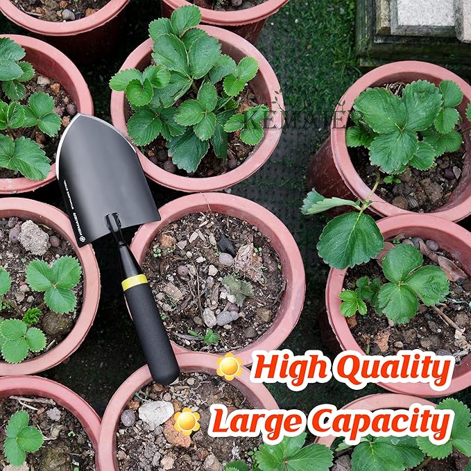Heavy Duty Stainless Steel Garden Trowel and Shovel, Easy Digging and Weeding, Durable Garden Tools for Gardening and Planting