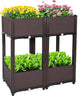 D'vine Dev Raised Beds - Elevated Garden Box with Drainage Plug, Standing Planter Beds for Vegetable/Flower/Herb Gardening Kit, RGB-4