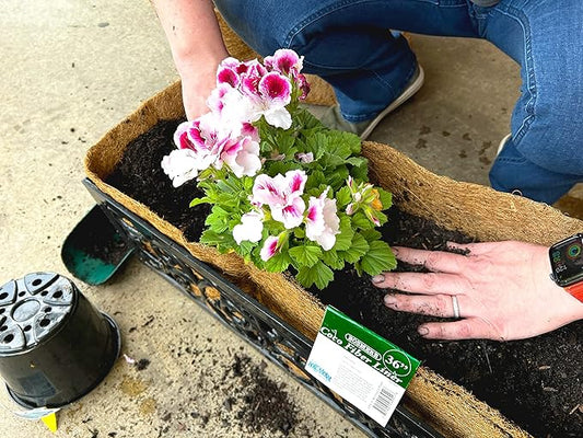 Bosmere F919 Pre-Formed Coco Liner with Soil Moist – 30-Inch Replacement Liner for Window Boxes & Hanging Baskets