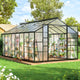 Polar Aurora 10X16 FT Walk-in Polycarbonate Heavy Duty Greenhouse
