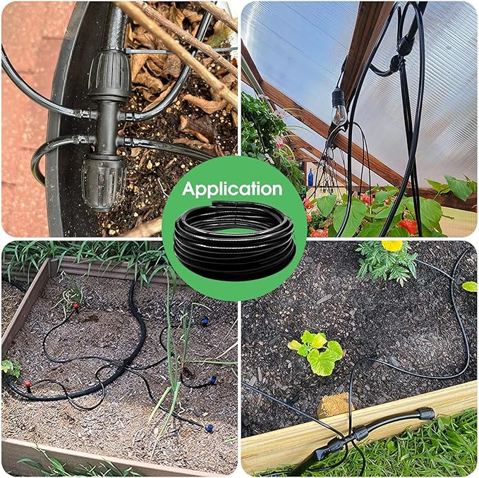 40 FT 1/2 inch Drip Irrigation Tubing Main Line Hose Tube for Garden Irrigation System