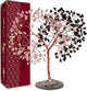 Crystal Tree for Home and Office Decoration, Black Obsidian & Rose Quartz Healing Stones Handmade Tree of Life for Positive Energy, Money, Good Luck, Christmas Decor, Birthday Gifts for Women, Mom