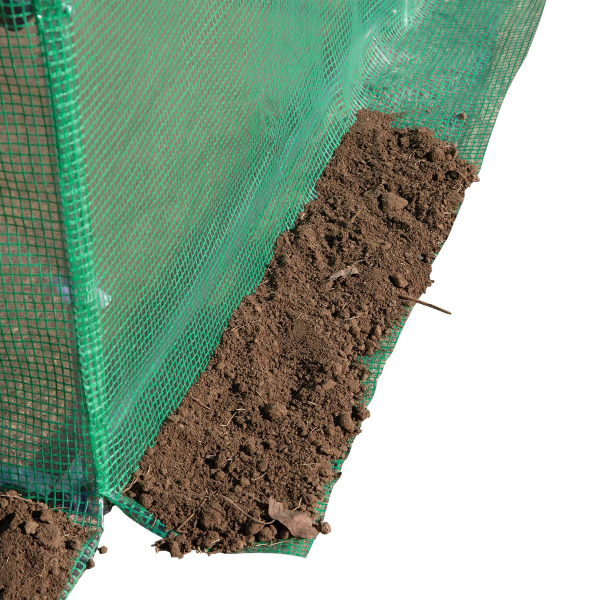 Outsunny 10' x 10' x 6.5' Walk-in Tunnel Hoop Greenhouse PE Cover Green