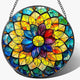 LAOWEIKI 8'' Rainbow Mandala Sun Catcher Ornament, Stained Glass Window Hanging, Sun Catchers for Windows Hanging Ornaments, Window Decor, Ideal Gift | Colorful Spiritual Gifts for Her