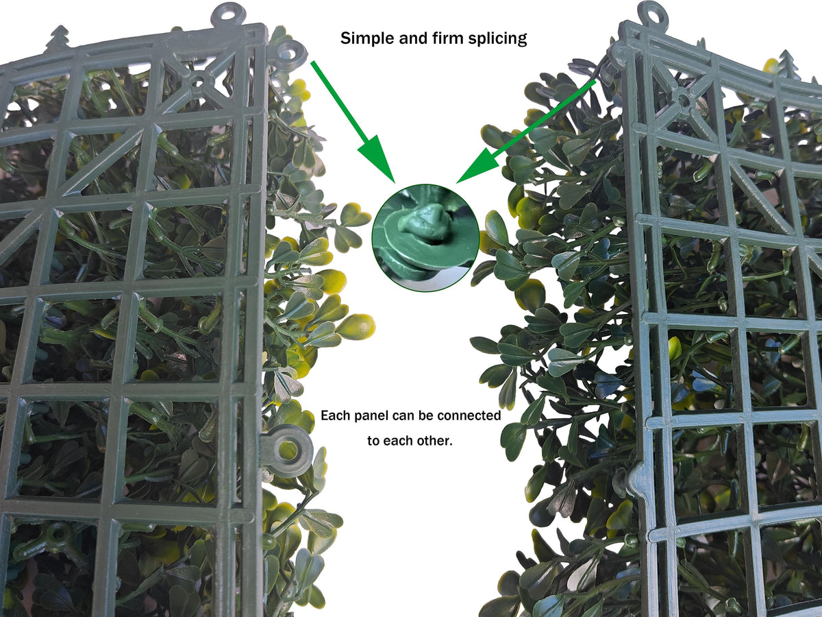 ODTORY Artificial Boxwood Panel Roll 40X120 in(33.5 sqft) Greenery Backdrop