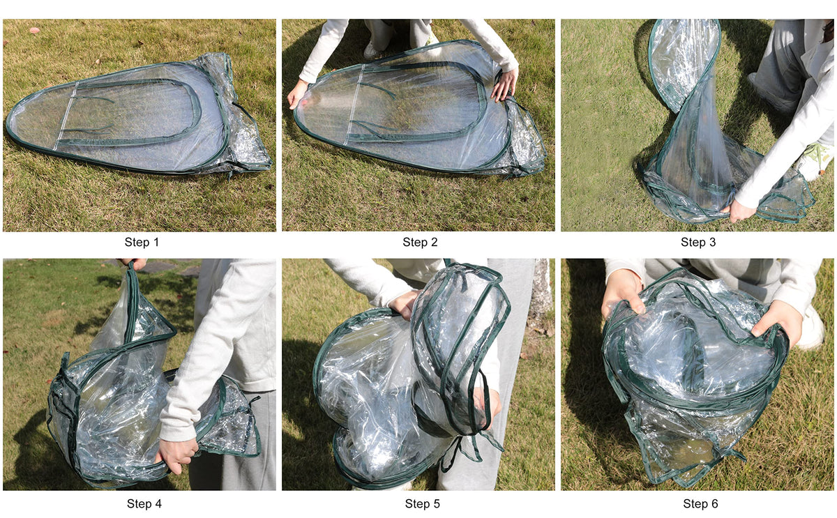 Gardzen 2 Pack 27"x27"x31" Pop Up Grow Tent