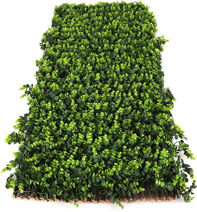 3rd Street Inn™ Leaf Trellis - Bamboo Greenery Panel - Boxwood and Ivy Privacy Fence Substitute - DIY Flexible Fencing (1, Wintergreen)