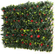 3rd Street Inn™ Leaf Trellis - Bamboo Greenery Panel - Boxwood and Ivy Privacy Fence Substitute - DIY Flexible Fencing (4, Red Rose Rattan)