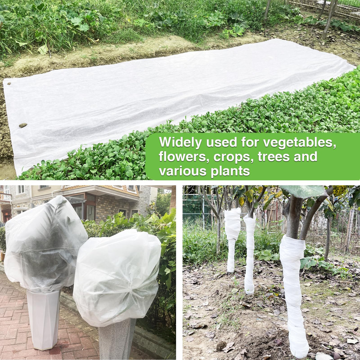 Plant Covers Freeze Protection 8x40ft Frost Cloth for Winter Outdoor