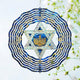 FLAGWIX Hanukkah Gifts for Women Men - Star of David 3D Stainless Steel Wind Spinners Outdoor 12in - Hanukkah Decorations, Chanukah Hanging Wind Spinners Garden Decor, Spiritual Religious Jewish Gifts