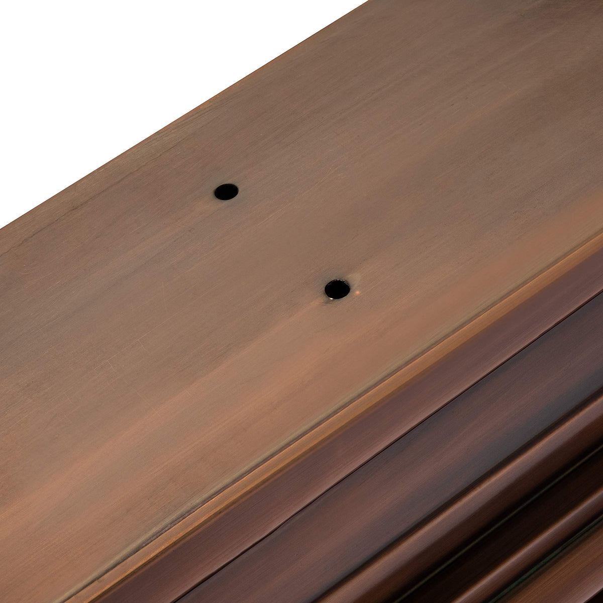 H Potter Window Box Planter with Brackets - 48" Copper Finish