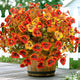 Thinktral Artificial Mums Fall Flowers for Outdoors, 12pcs Fake Mums UV Resistant Outdoor Artificial Plants, Faux Silk Flowers Plants for Porch,Garden, Patio,Window Box Decoration