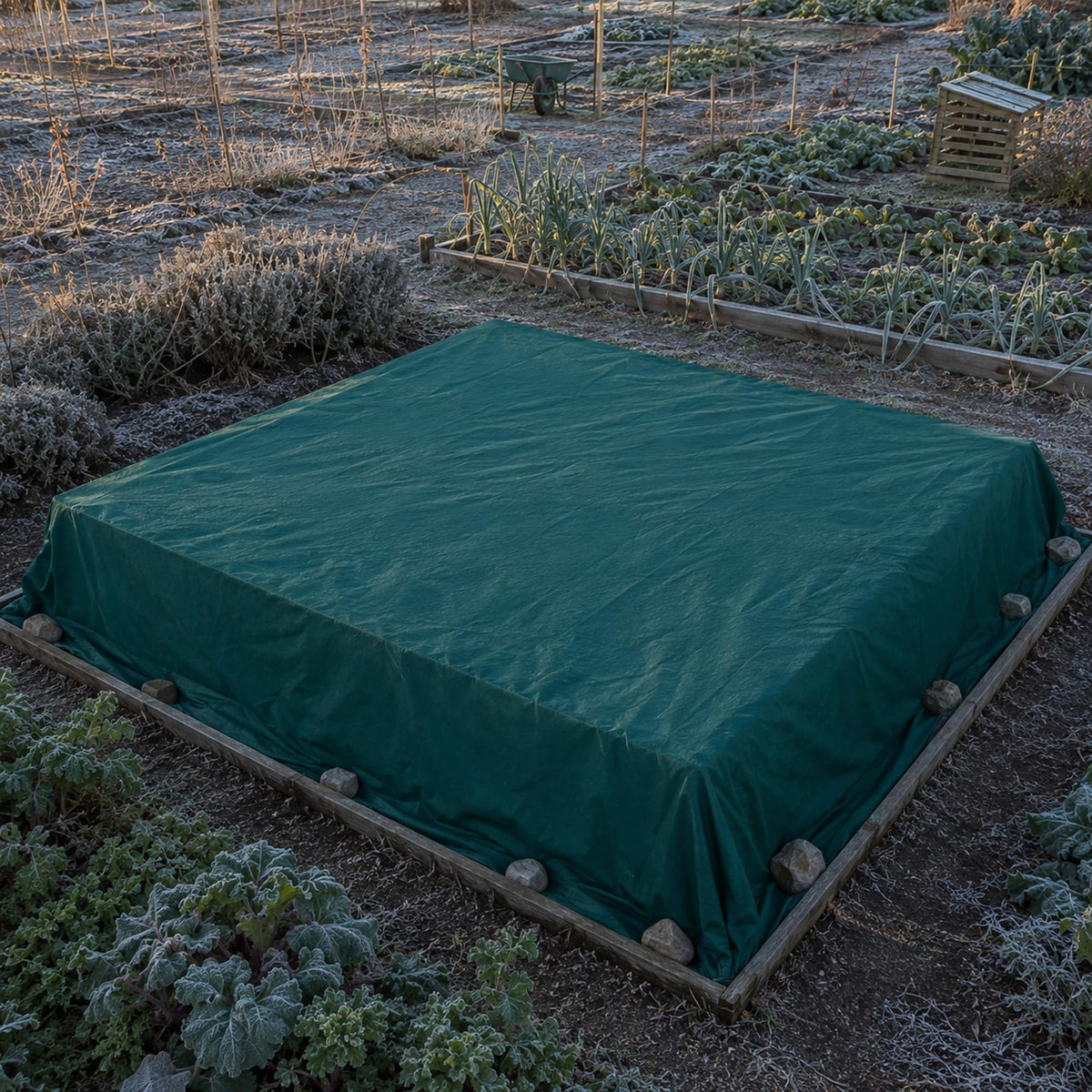 12.4x9.8 Ft Plant Covers Freeze Protection, Warm Winter Frost Cloth Blanket