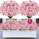 24 Bundles Artificial Flowers for Outdoors, Realistic Fake Silk Flowers for Outside Decoration, No Fade Faux Plants Outdoor Planter Window Box Porch Patio Decor(Pink)