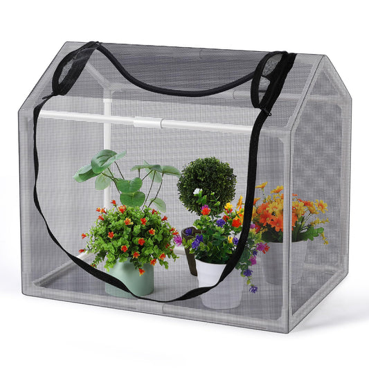 Mesh Plant Cover from Animals, 23.62"x15.75"x19.69" Heavy Duty Plant Cover