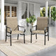 Sophia & William Patio Dining Chairs Set of 2 Outdoor Chairs High Back Textilene for Lawn Garden Backyard Poolside Weather Resistant