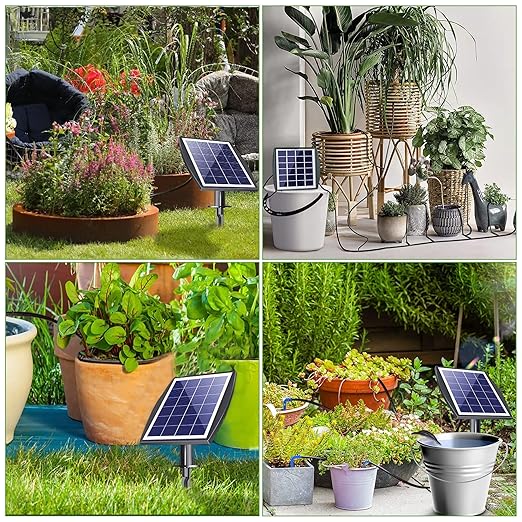 Solar Drip Irrigation Kit Accessories, 49 FT Tubing, Drip Irrigation Extra Accessories Kit,15 tee Fittings and 15 drippers for Balcony Patio & Garden