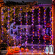 JMEXSUSS 200 LED USB Plug in Orange and Purple Halloween Lights