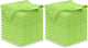USANOOKS Microfiber Cleaning Cloth Light Green - 24 Pcs 12.5"x12.5" - High Performance - 1200 Washes, Ultra Absorbent Towels Weave Grime & Liquid for Streak-Free Mirror Shine - Car Washing Cloth
