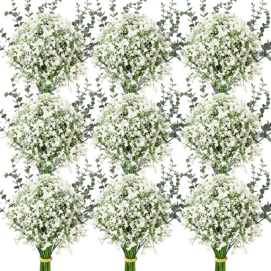 Retrowavy 150 Pcs Babys Breath Artificial Flowers Bulk Babys Breath Flowers