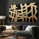 Abstract Wall Art Paintings Wall Decor Large Canvas Wall Art Decor Black And Gold Lines Texture Wall Art Decor Artwork Modern Minimalist Wall Art For Living Room Bedroom Office Wall Decor 29"X58"