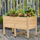 AMERLIFE 4x2 Ft Raised Garden Bed - Features Legs, Drainage Holes, 16 Inch Depth Ideal for Vegetables, Flowers, Herbs, Elevated Wood Planter Box for Balcony, Patio, and Backyard, Easy Assembly