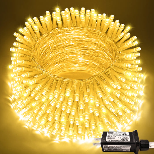 JMEXSUSS Outdoor String Lights Indoor for Bedroom, 200 LED Christmas Lights