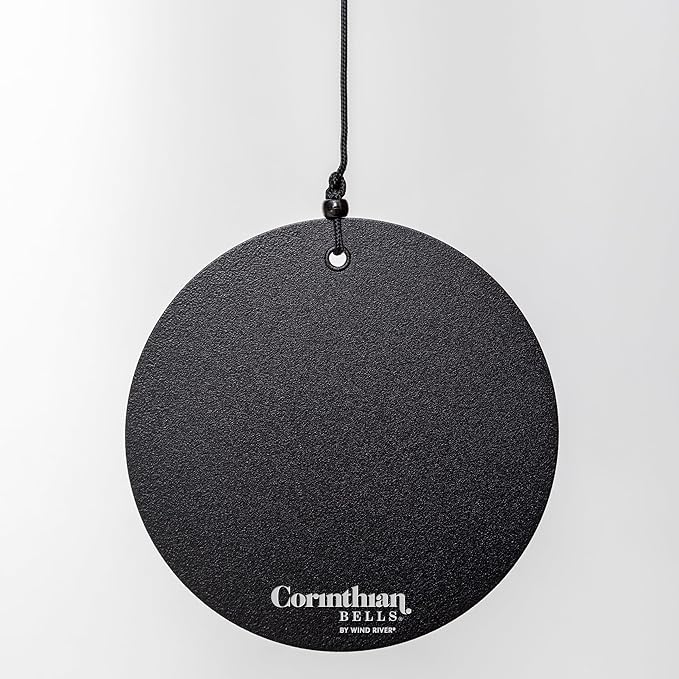 Corinthian Bells by Wind River - 74 inch Black Wind Chime for Patio, Backyard, Garden, and Outdoor Decor (Aluminum Chime) Made in The USA