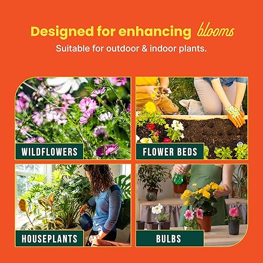 Sunday Flower & Bloom Garden Naturals Plant Food Mix - Ready-to-Use Fertilizer - Perfect for Bulbs, Wildflowers, and Ornamental Gardens - OMRI-Listed, 4-4-6 NPK Mix - 2 Pack, 2lb Mix