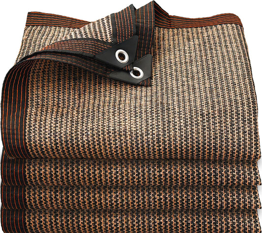 GCEXDLDP Garden Shade Cloth 8x20 ft UV 70% Sunblock Outdoor Sun Shade with Grommets Sun Shade Outdoor Cover Plant Covers Freeze Protection Shade Cloth for Chicken Coop Cover Brown 8x20 FT