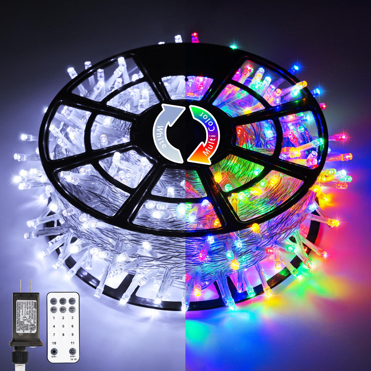 JMEXSUSS Christmas Lights, 600 LED 168FT Color Changing String Lights