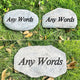 Zatanmulo Resin Memorial Stone, White, Engraved with Any Message, Garden Decorative Stone, 7.0 x 5.0 x 1.5 inches, Pet Memorial