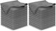 USANOOKS Microfiber Cleaning Cloth Grey - 24 Pcs (12.5"x12.5") - High Performance - 1200 Washes, Ultra Absorbent Microfiber Towel Weave Grime & Liquid for Streak-Free Mirror Shine - Car Washing Cloth